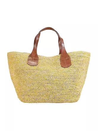 IBELIV | Sac en paille - Shopper TOKYO II | gelb